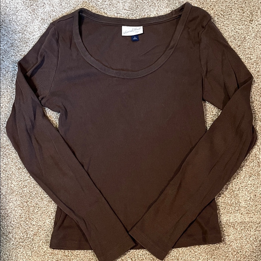 Women’s ribbed long sleeve shirt, size small, Universal Thread from target